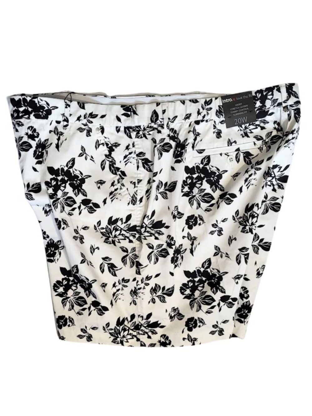 INTRO NWT Stretch Sateen Tummy Control Slimming Fit Shorts - Women's Plus 20 W